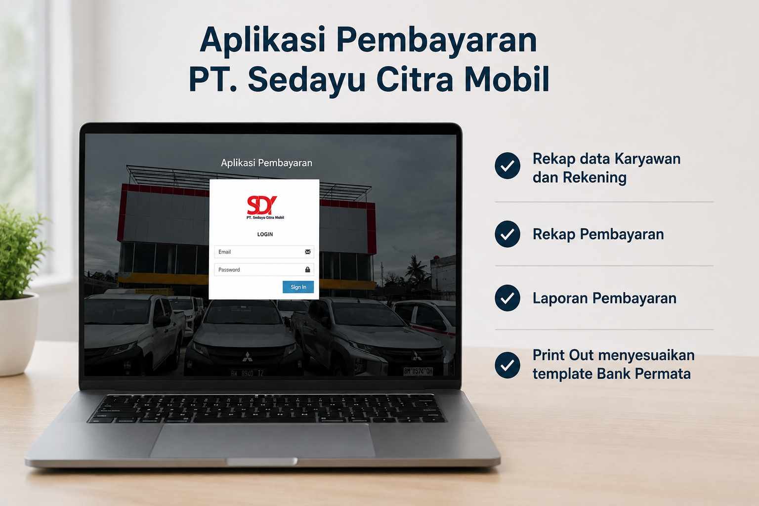 Aplikasi Pembayaran PT. Sedayu Citra Mobil