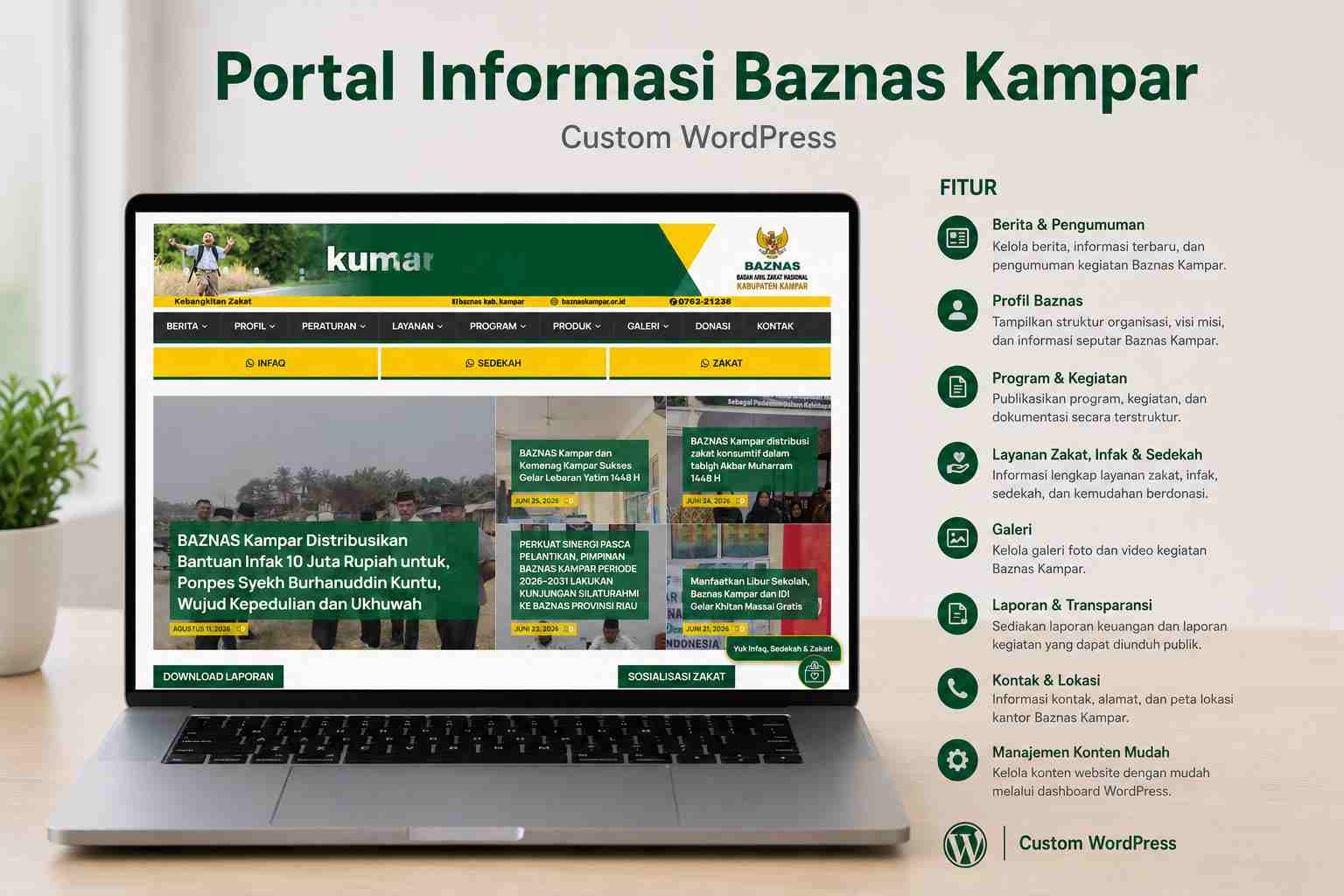 Portal Website Baznas Kampar
