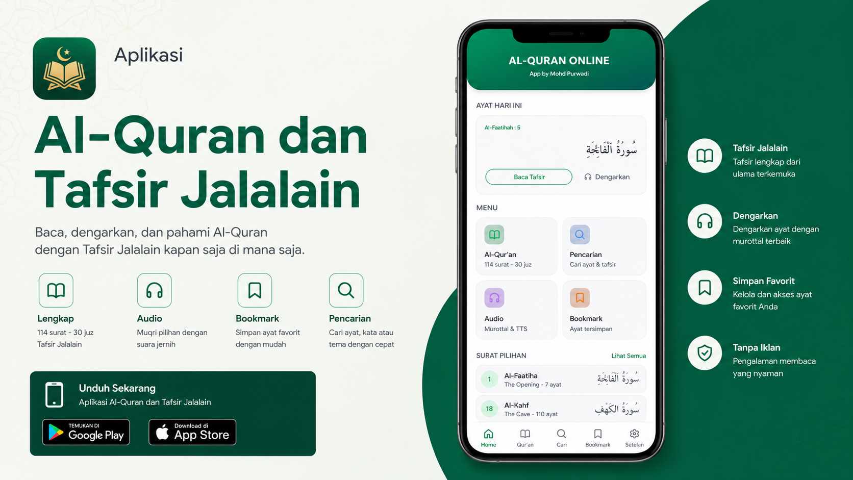 Aplikasi Al-Quran & Tafsir Jalalain