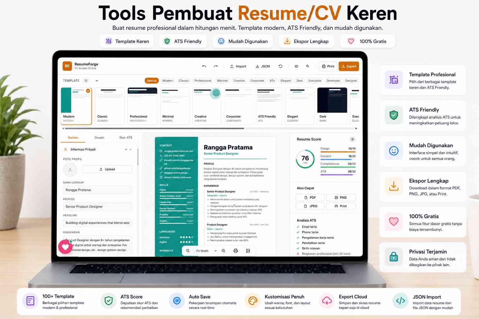 Tools Pembuat Resume/CV
